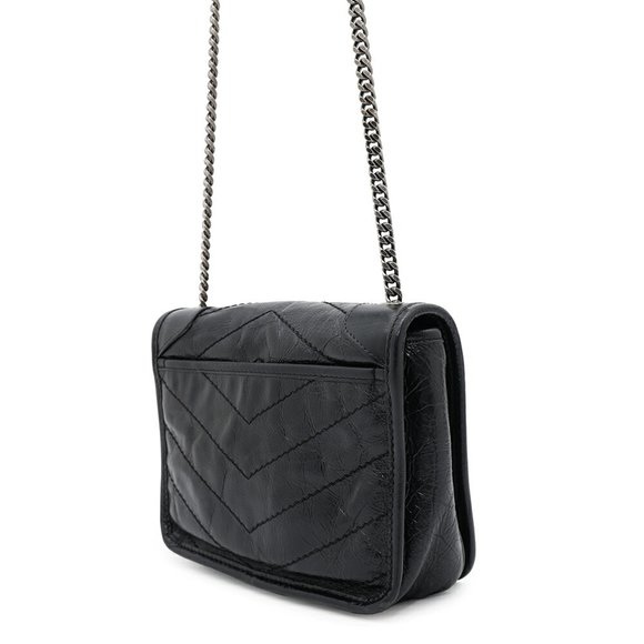 SAINT LAURENT Black Leather Shoulder Bag - Picture 2 of 16
